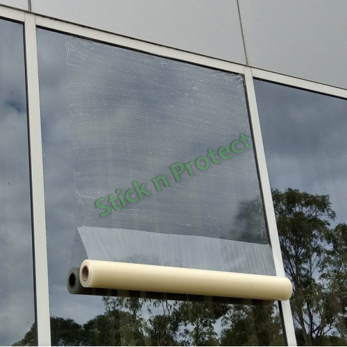 Window-Glass-Mirror Protection Film (self-adhesive 6 months UV) 610mm x 100M (61 sqm) Window-Glass-Mirror Protection Film (self-adhesive 6 months UV) 610mm x 100M (61 sqm)