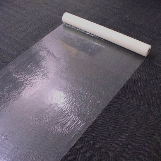 Carpet Plastic Protection Film (self-adhesive - sticky back) 1M x 100M (100 sqm)
