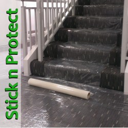 Carpet Plastic Protection Film (self-adhesive sticky back) 700mm x 30M (21 sqm)